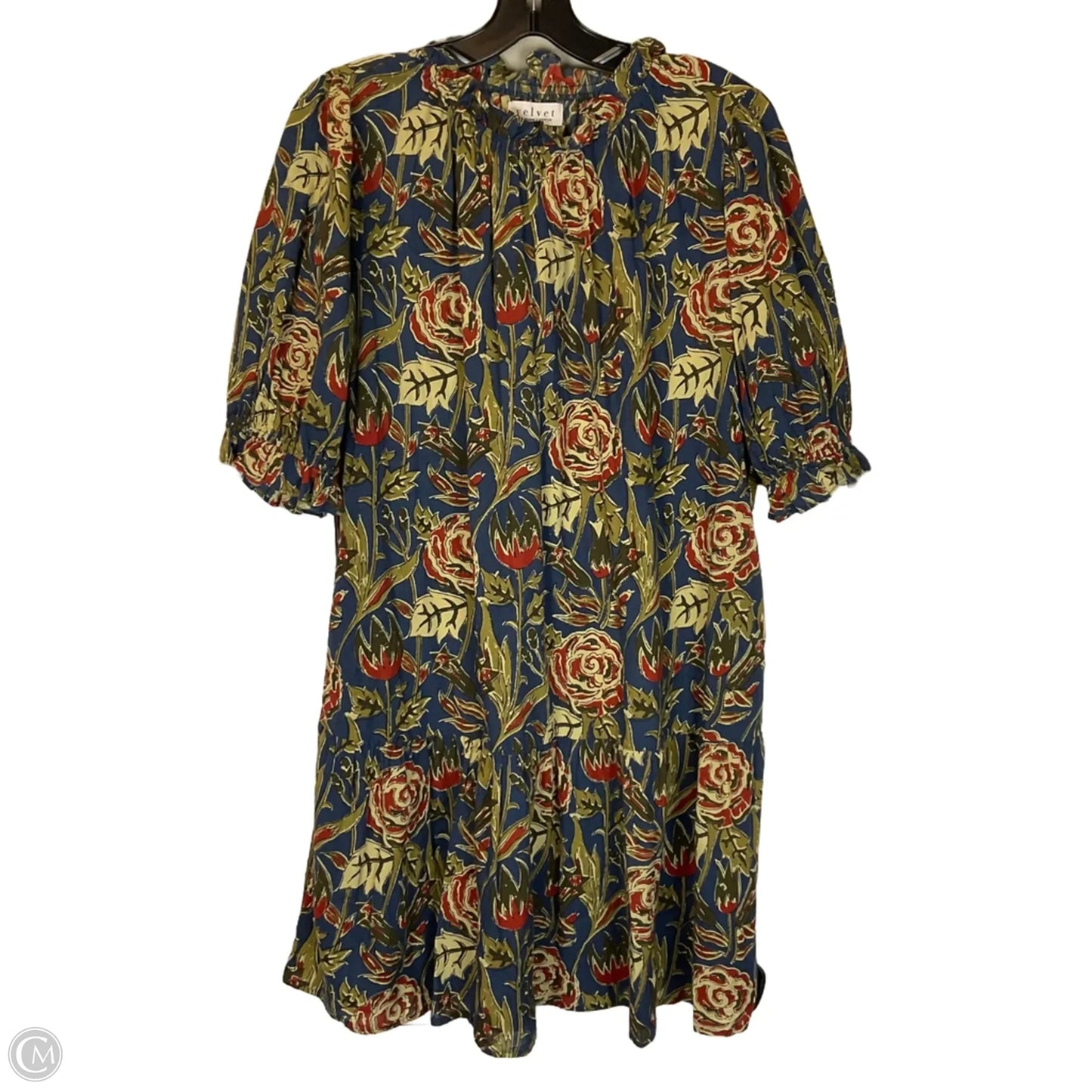 Dress Casual Short By Velvet In Blue, Size: M