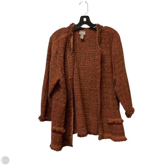 Cardigan By Chicos In Orange, Size: L