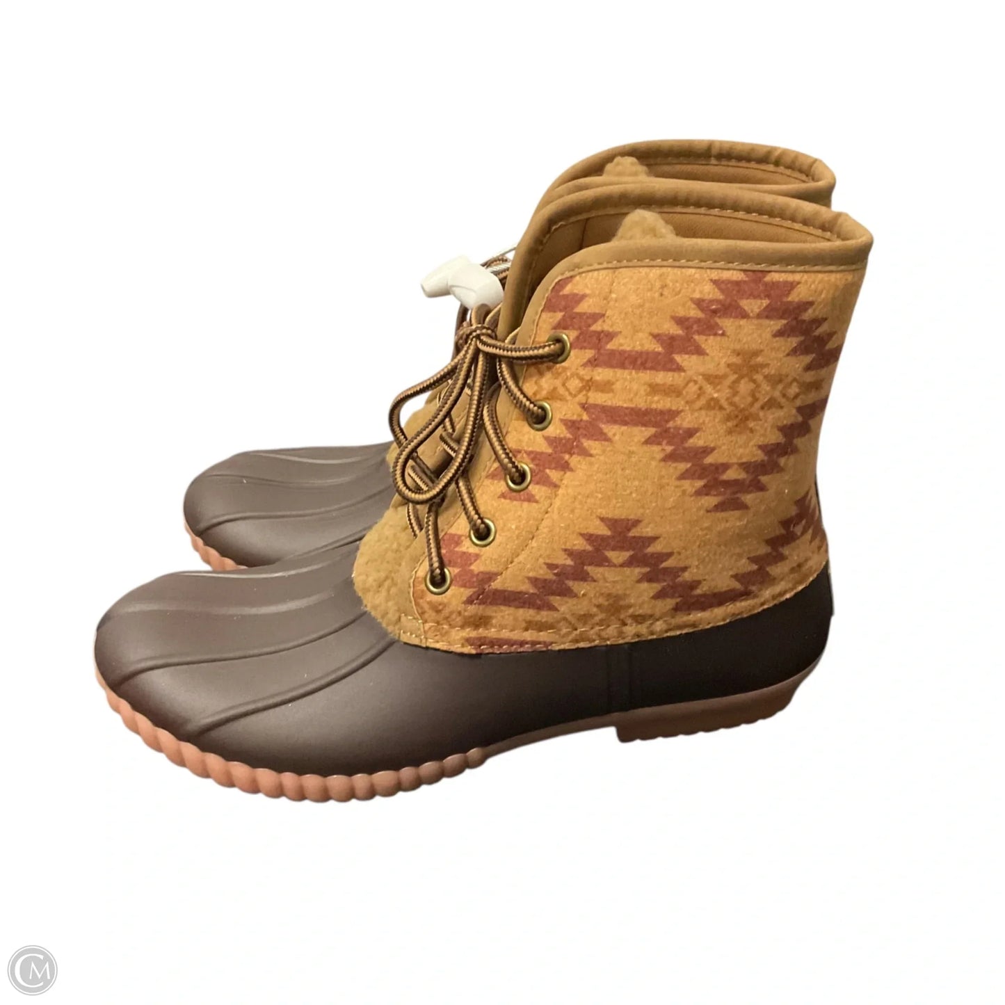 Boots Ankle Flats By Simply Southern In Brown, Size: 8