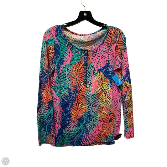 Top Long Sleeve Designer By Lilly Pulitzer In Multi-colored, Size: S