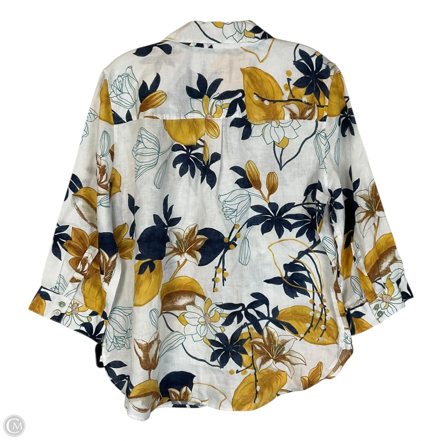 Top Long Sleeve By Chicos In White, Size: M