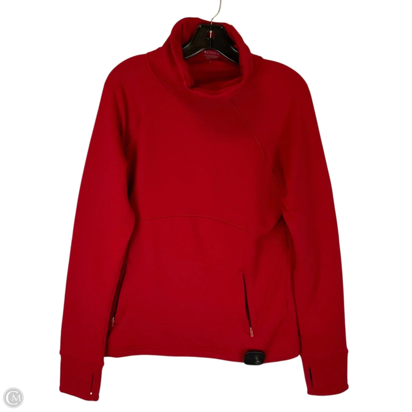 Top Long Sleeve By Athleta In Red, Size: S