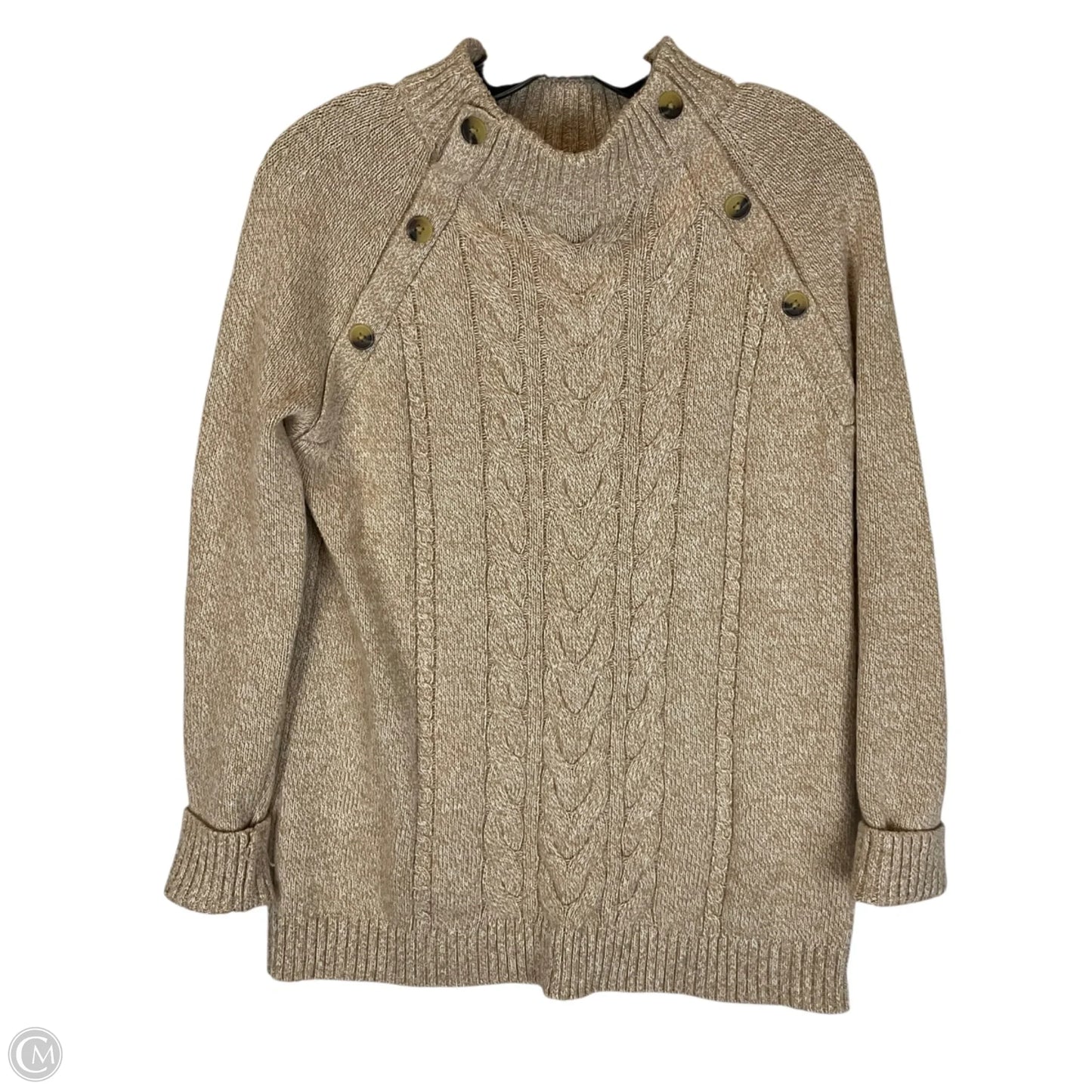 Sweater By Talbots In Tan, Size: Xs