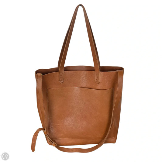 Handbag Leather By Madewell, Size: Medium