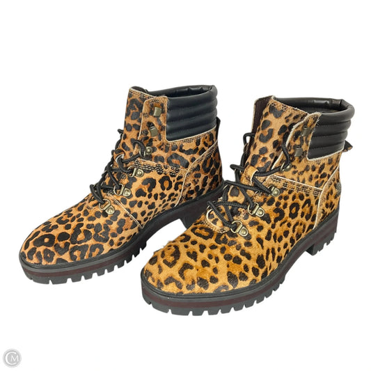 Boots Ankle Flats By Timberland In Animal Print, Size: 7