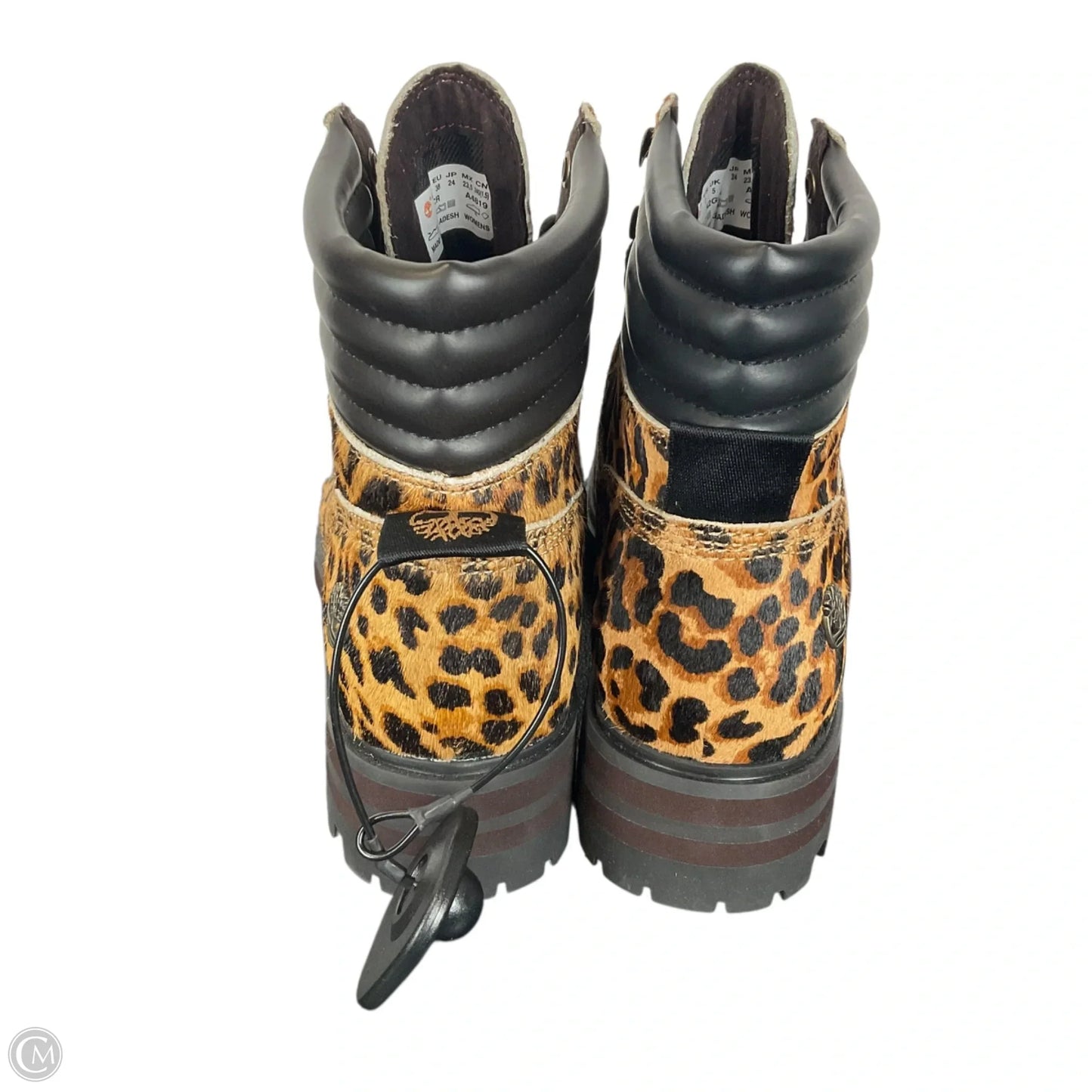 Boots Ankle Flats By Timberland In Animal Print, Size: 7