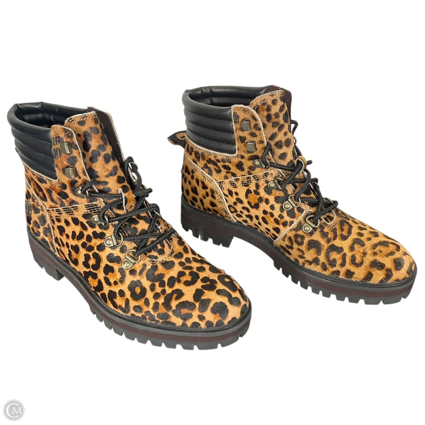 Boots Ankle Flats By Timberland In Animal Print, Size: 7