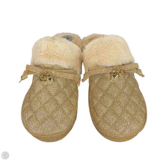 Shoes Designer By Michael Kors In Gold, Size: 7