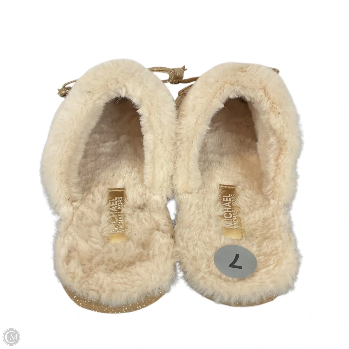 Shoes Designer By Michael Kors In Gold, Size: 7