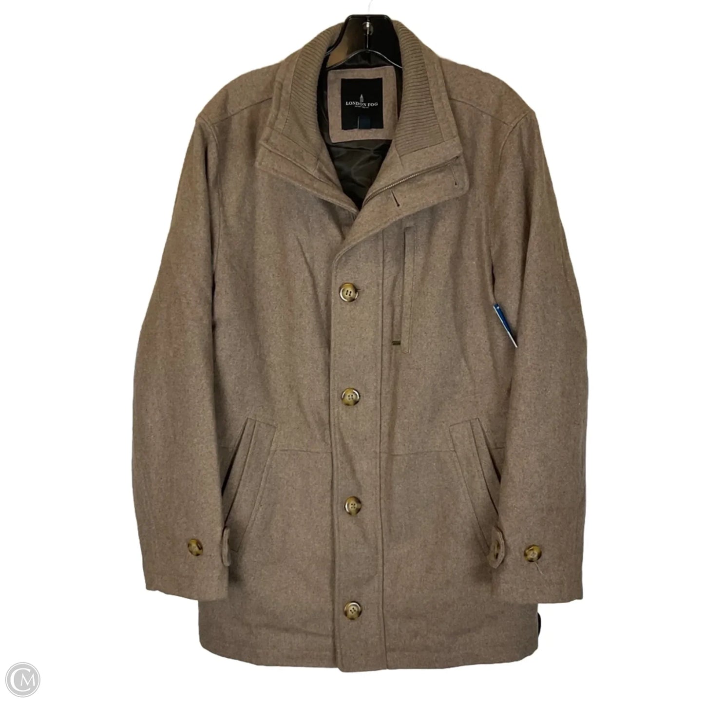 Coat Peacoat By London Fog In Tan, Size: S
