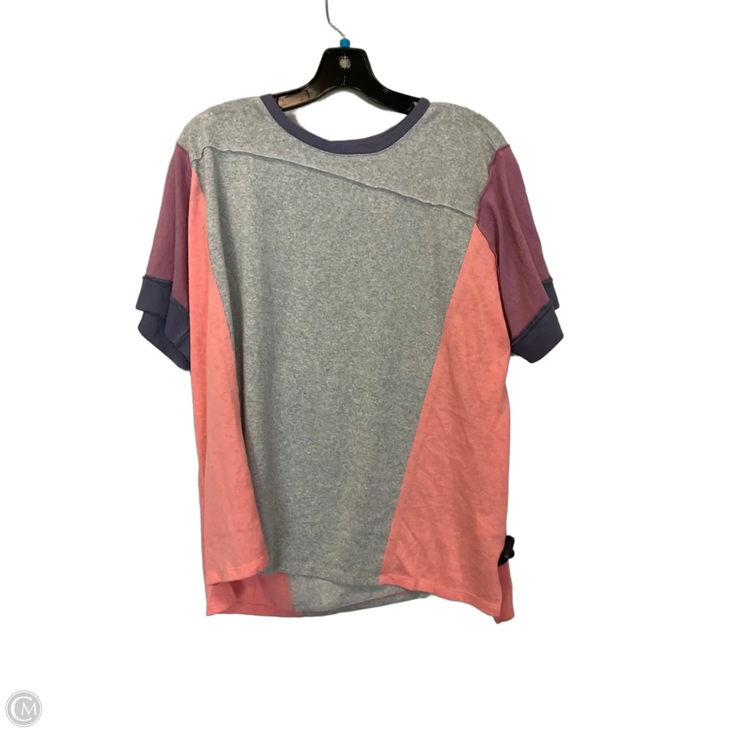 Top Short Sleeve By Easel In Grey, Size: S