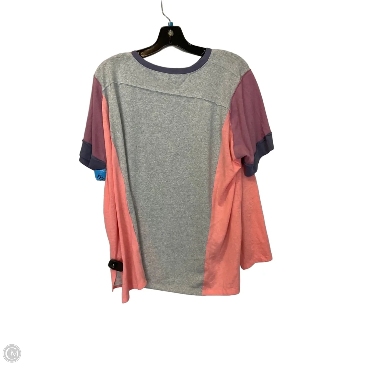 Top Short Sleeve By Easel In Grey, Size: S