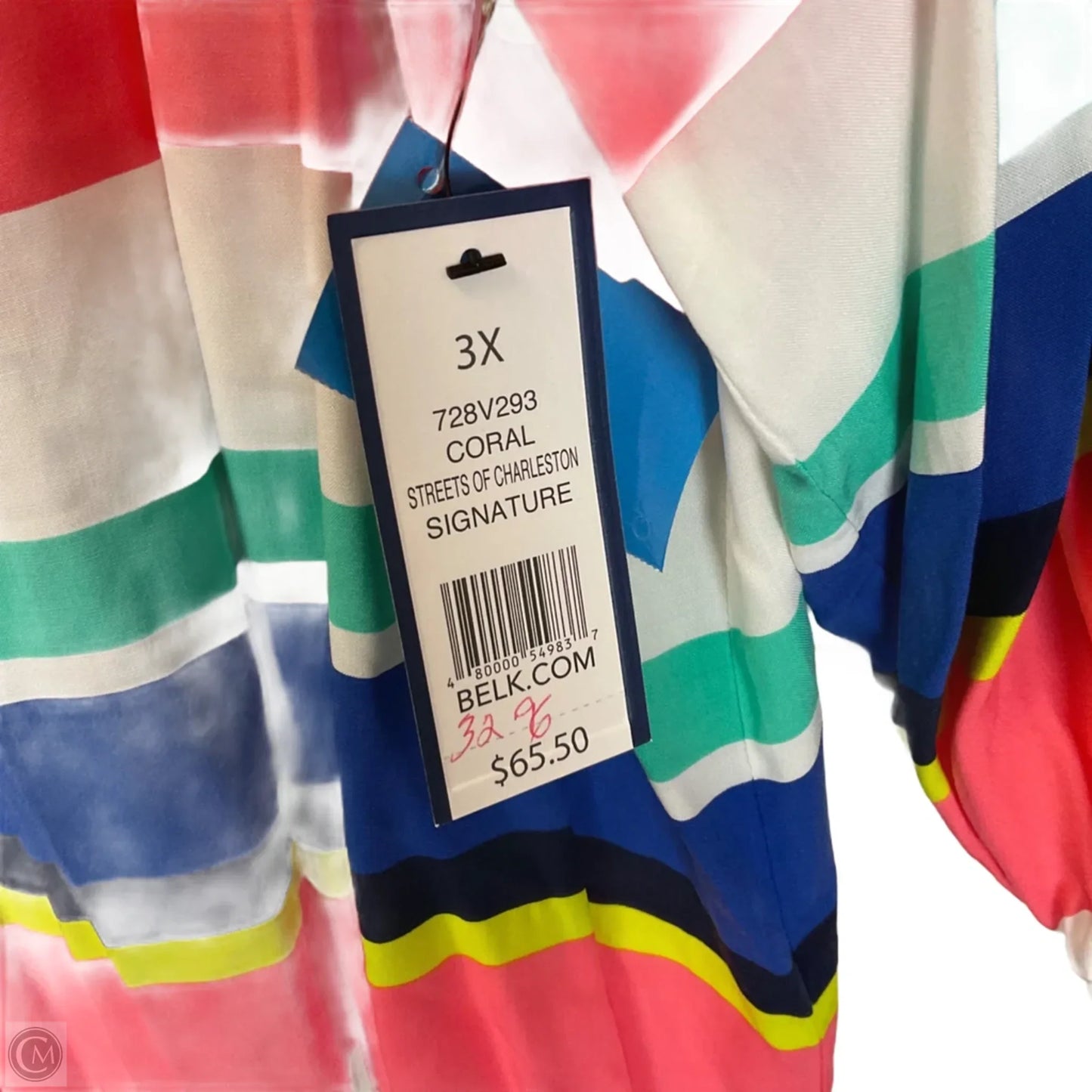 Top Long Sleeve By Crown And Ivy In Striped Pattern, Size: 3x