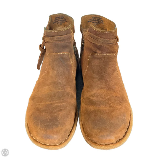 Boots Ankle Flats By Born In Brown, Size: 8