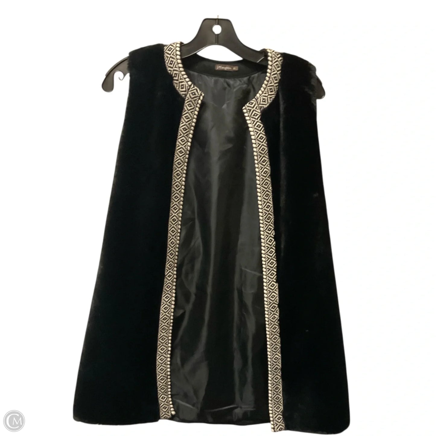 Vest Faux Fur & Sherpa By J Mclaughlin In Black, Size: Xs