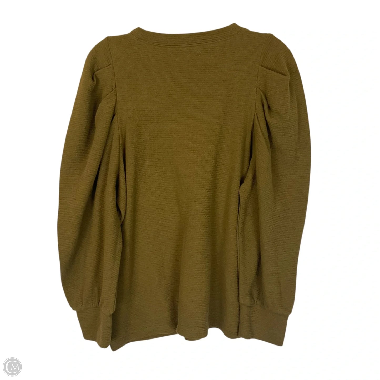 Top Long Sleeve Basic By Madewell In Green, Size: Xl