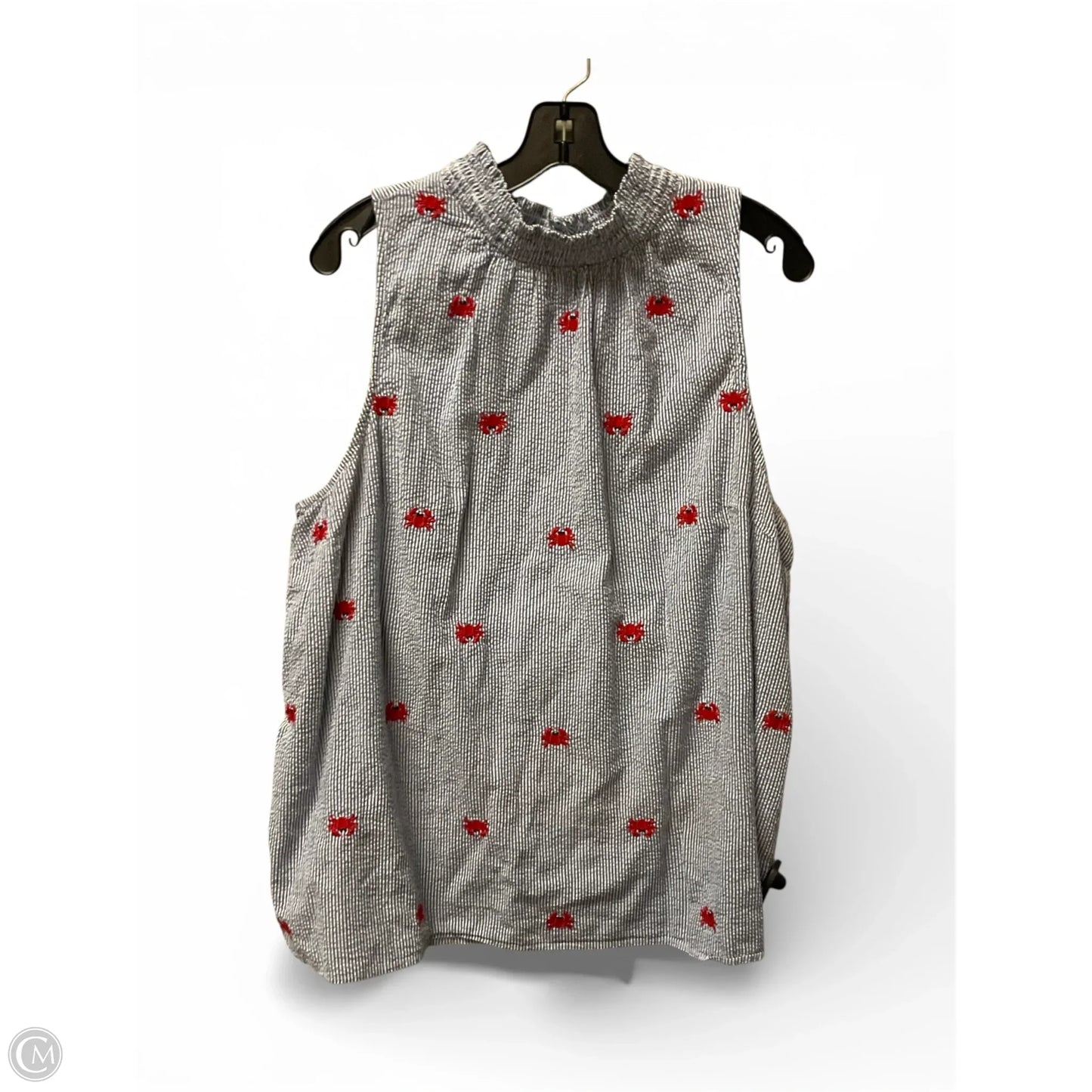 Top Sleeveless By Crown And Ivy In Striped Pattern, Size: 2x