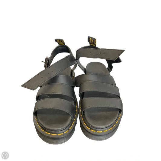 Sandals Flats By Dr Martens In Black, Size: 6