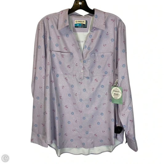 Top Long Sleeve By Magellan In Purple, Size: Xl