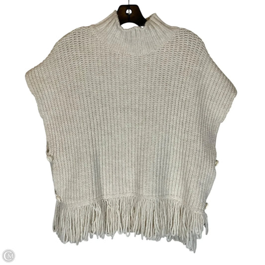 Sweater Short Sleeve By Anthropologie In Cream, Size: S