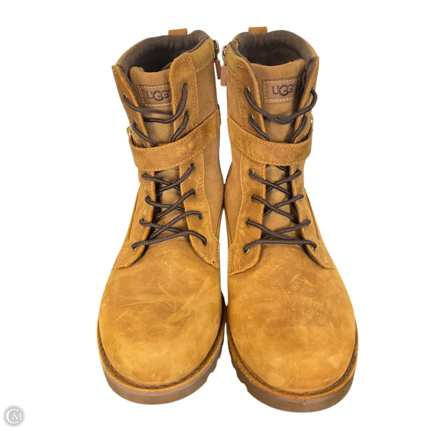 Boots Designer By Ugg In Brown, Size: 6