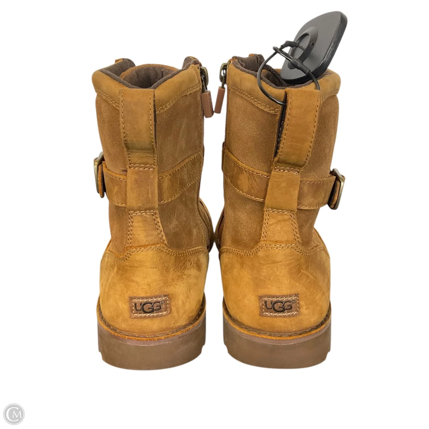 Boots Designer By Ugg In Brown, Size: 6