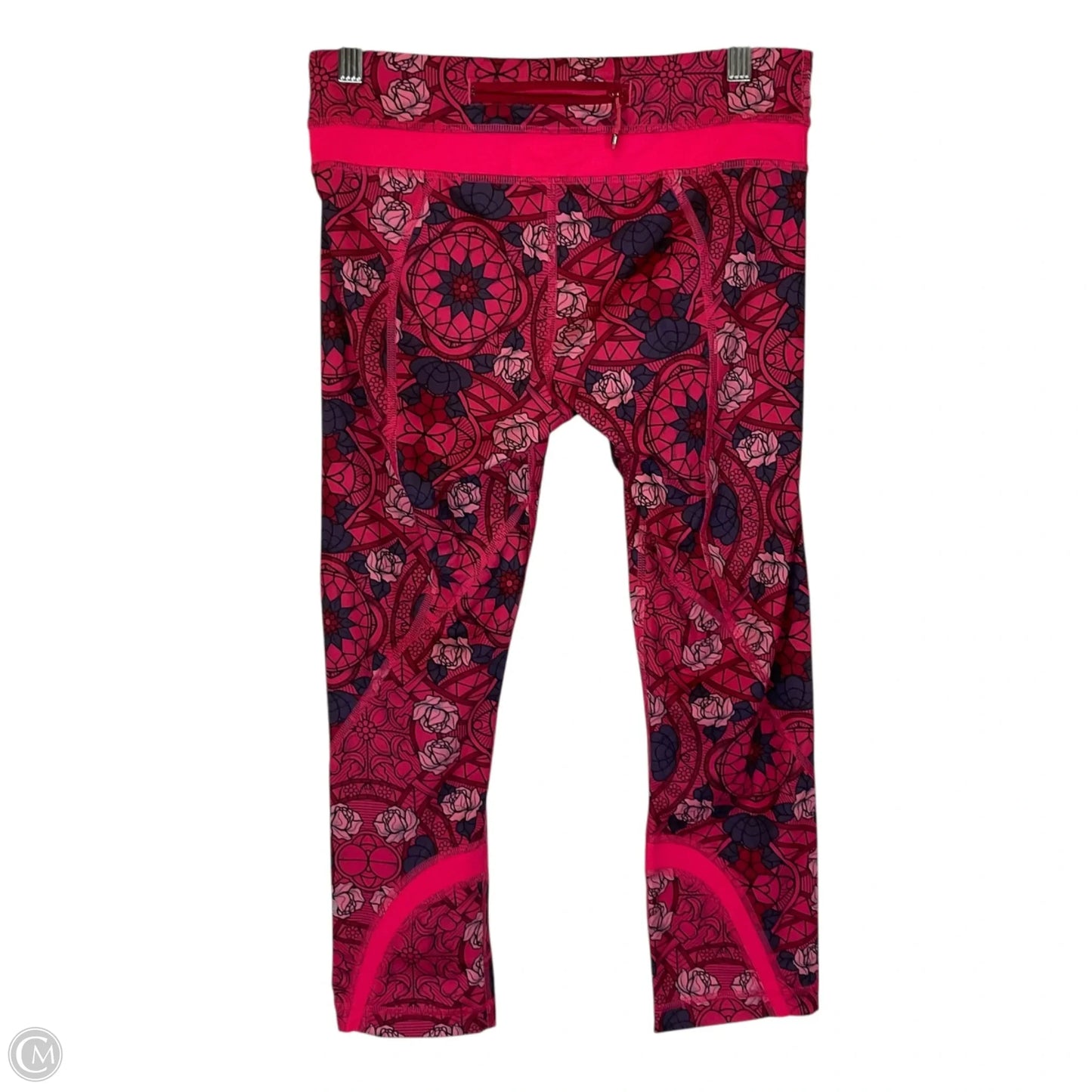 Athletic Capris By Lululemon In Pink, Size: 6