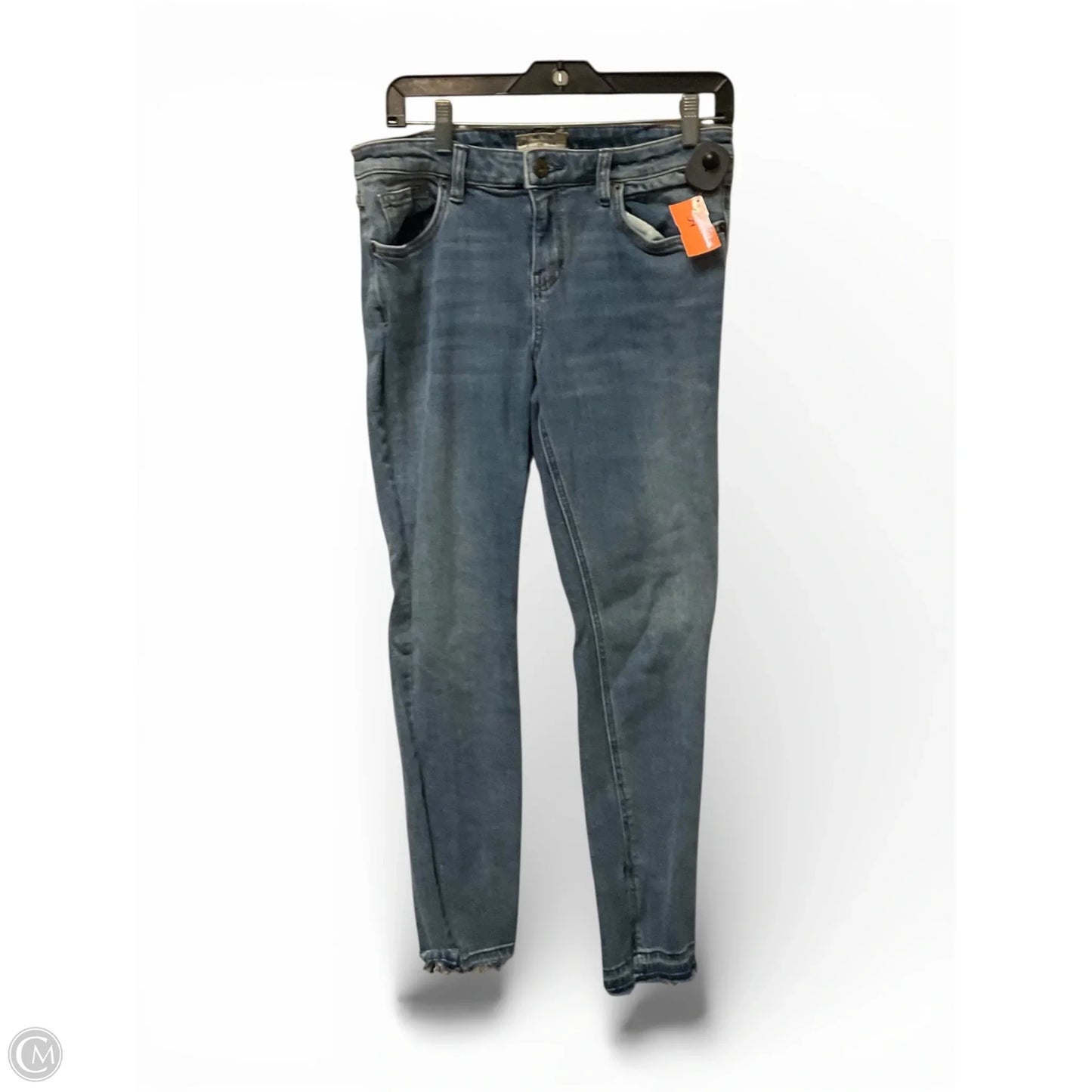 Jeans Skinny By Free People In Blue Denim, Size: 8