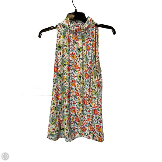 Top Sleeveless By Ann Taylor In Floral Print, Size: M