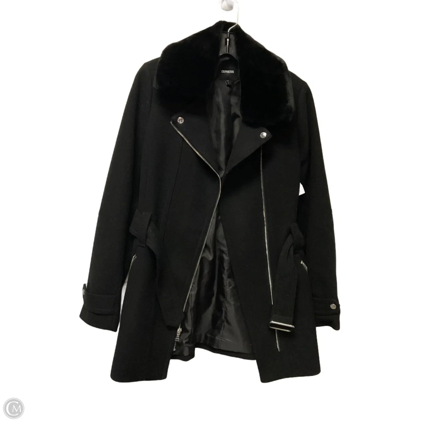 Coat Peacoat By Express In Black, Size: S