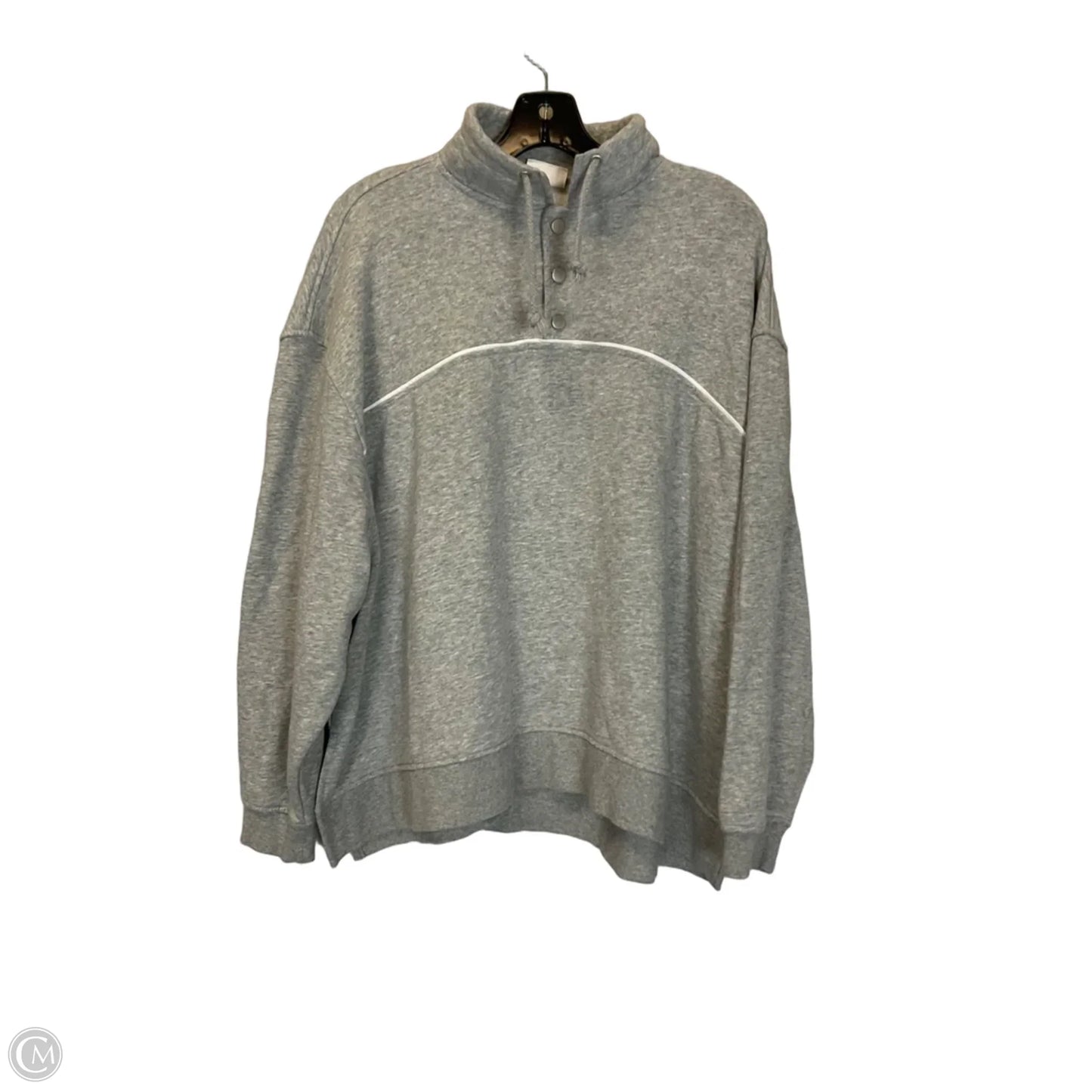 Top Long Sleeve By Out From Under In Grey, Size: M