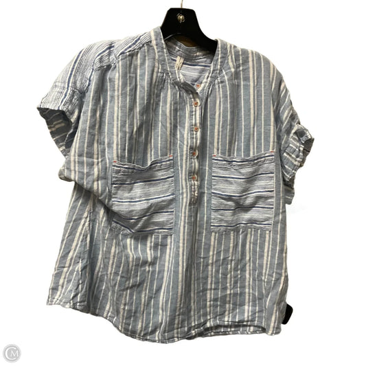Top Short Sleeve By Anthropologie In Striped Pattern, Size: S