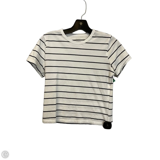 Top Short Sleeve Basic By Abercrombie And Fitch In Striped Pattern, Size: Xs