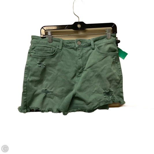 Shorts By American Eagle In Green Denim, Size: 12