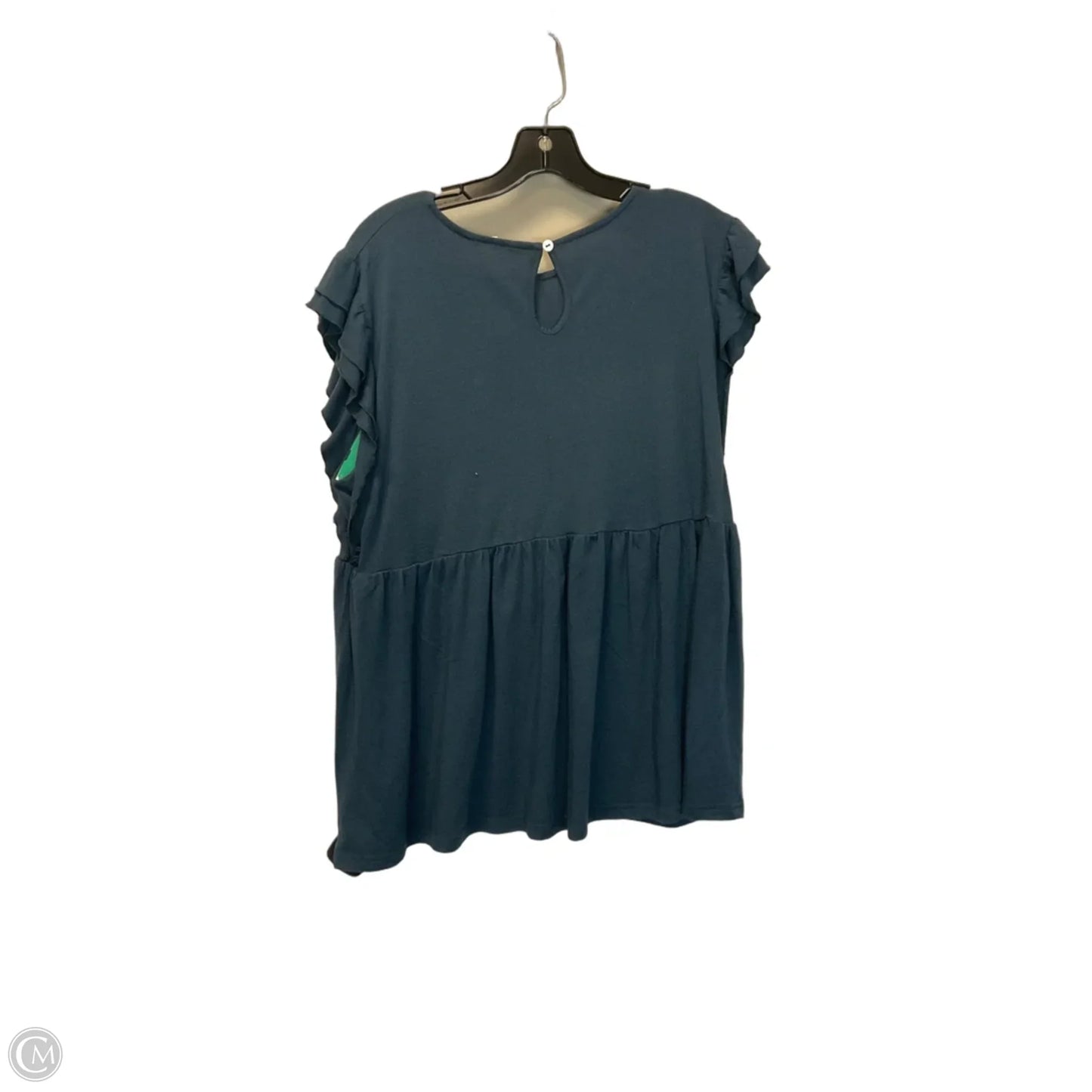 Top Short Sleeve By Amaryllis In Blue, Size: M