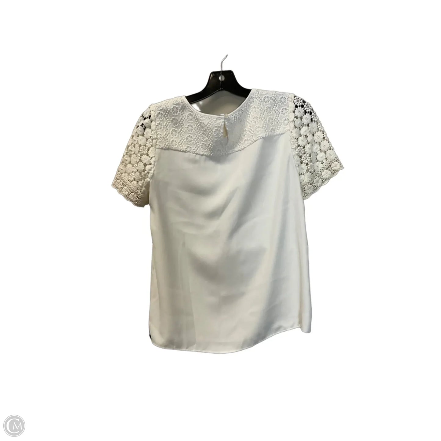 Top Short Sleeve By Talbots In Cream, Size: S