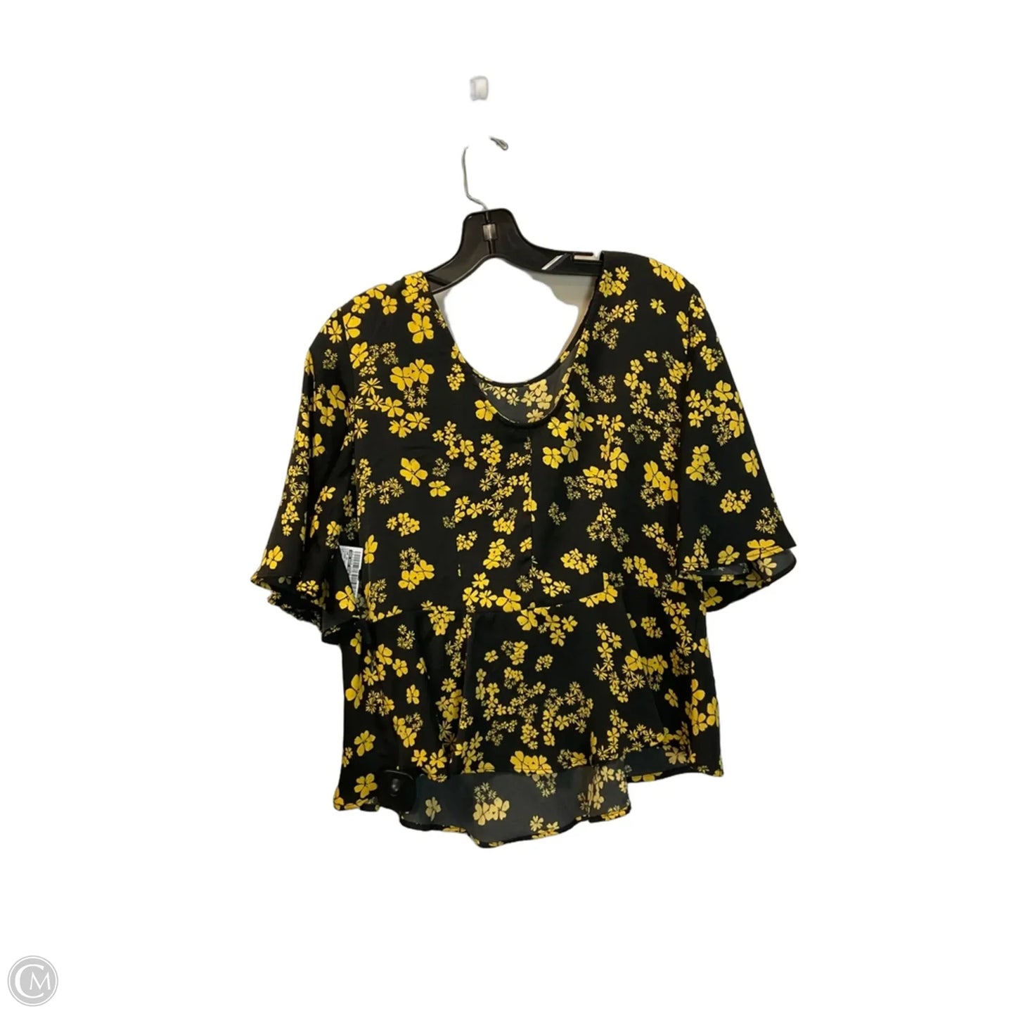 Top Short Sleeve By Who What Wear In Floral Print, Size: M