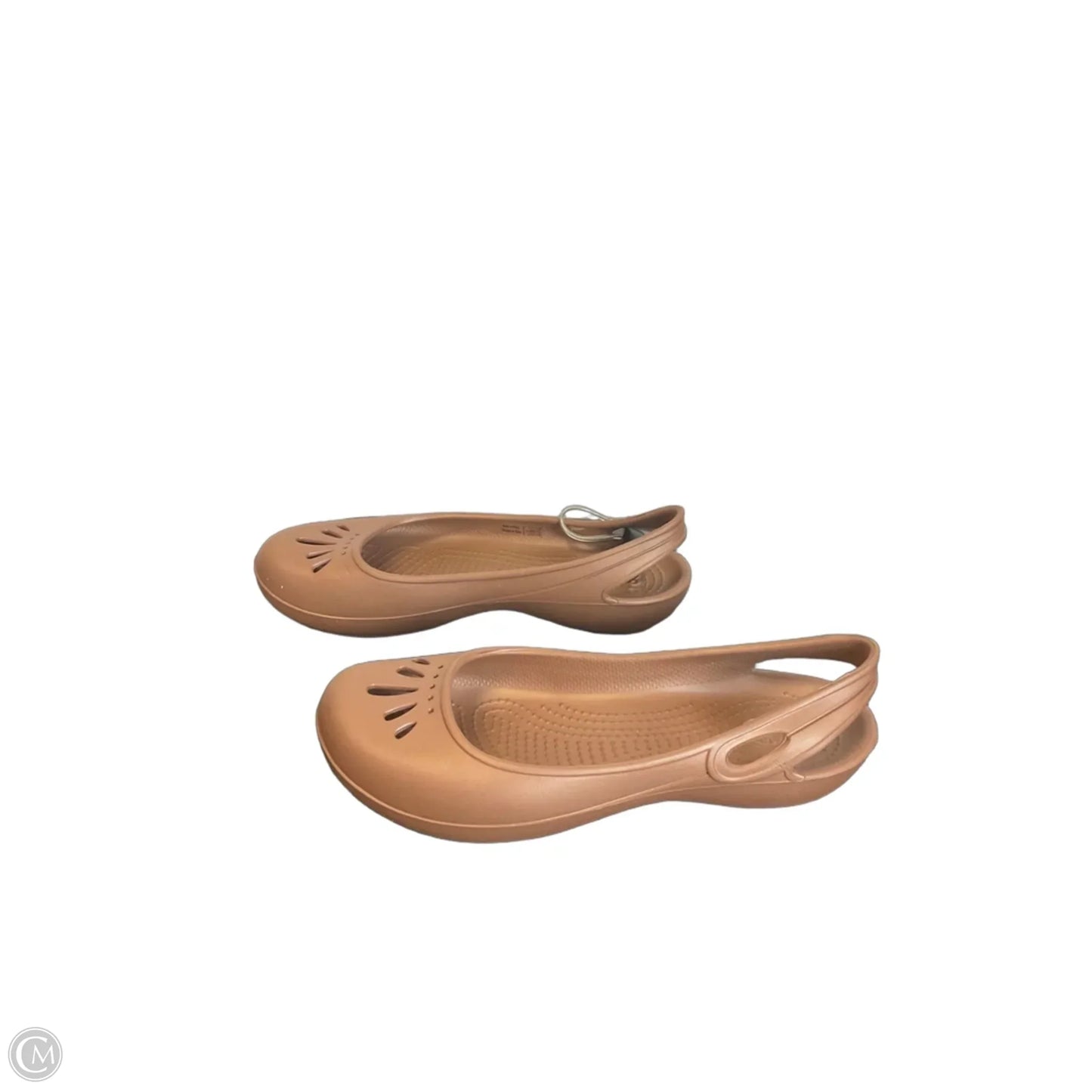 Sandals Flats By Crocs In Brown, Size: 7