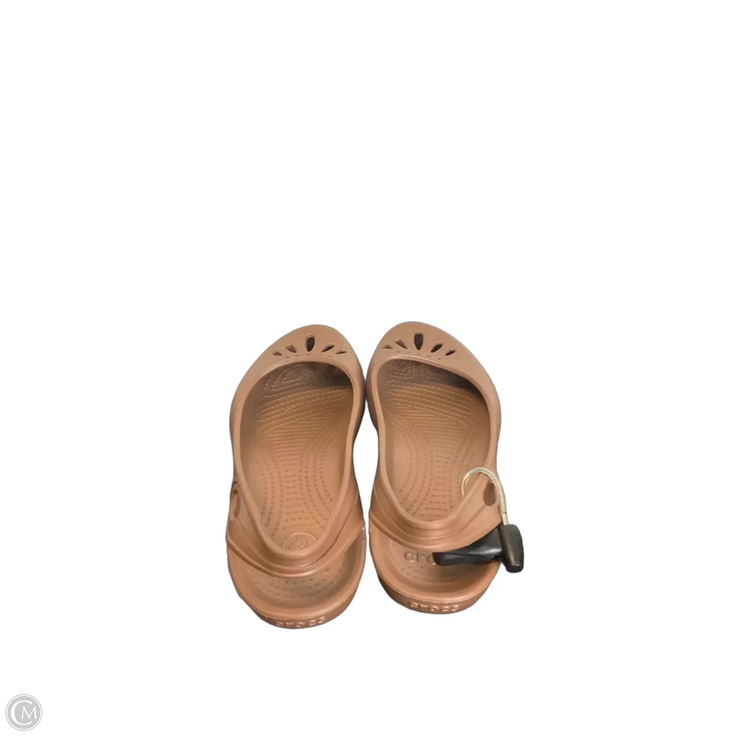 Sandals Flats By Crocs In Brown, Size: 7