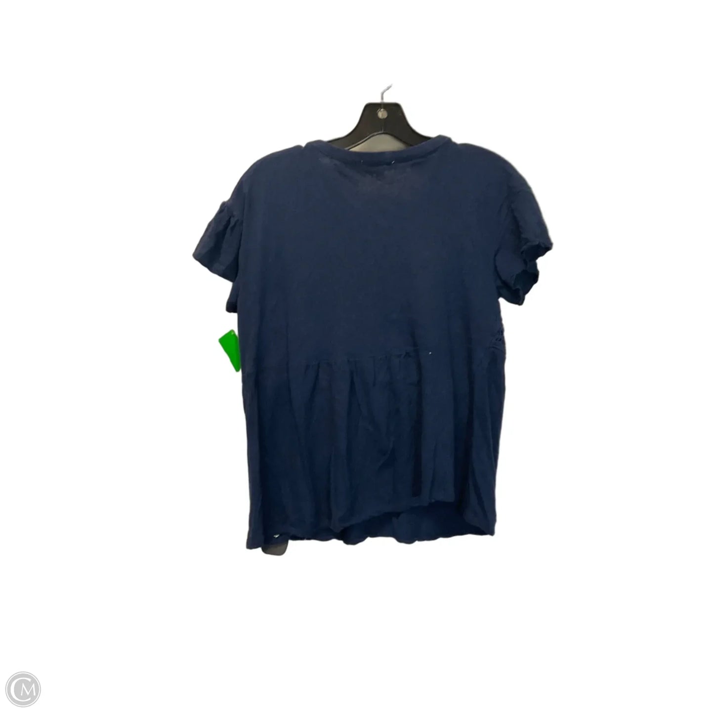 Top Short Sleeve By Skies Are Blue In Navy, Size: S