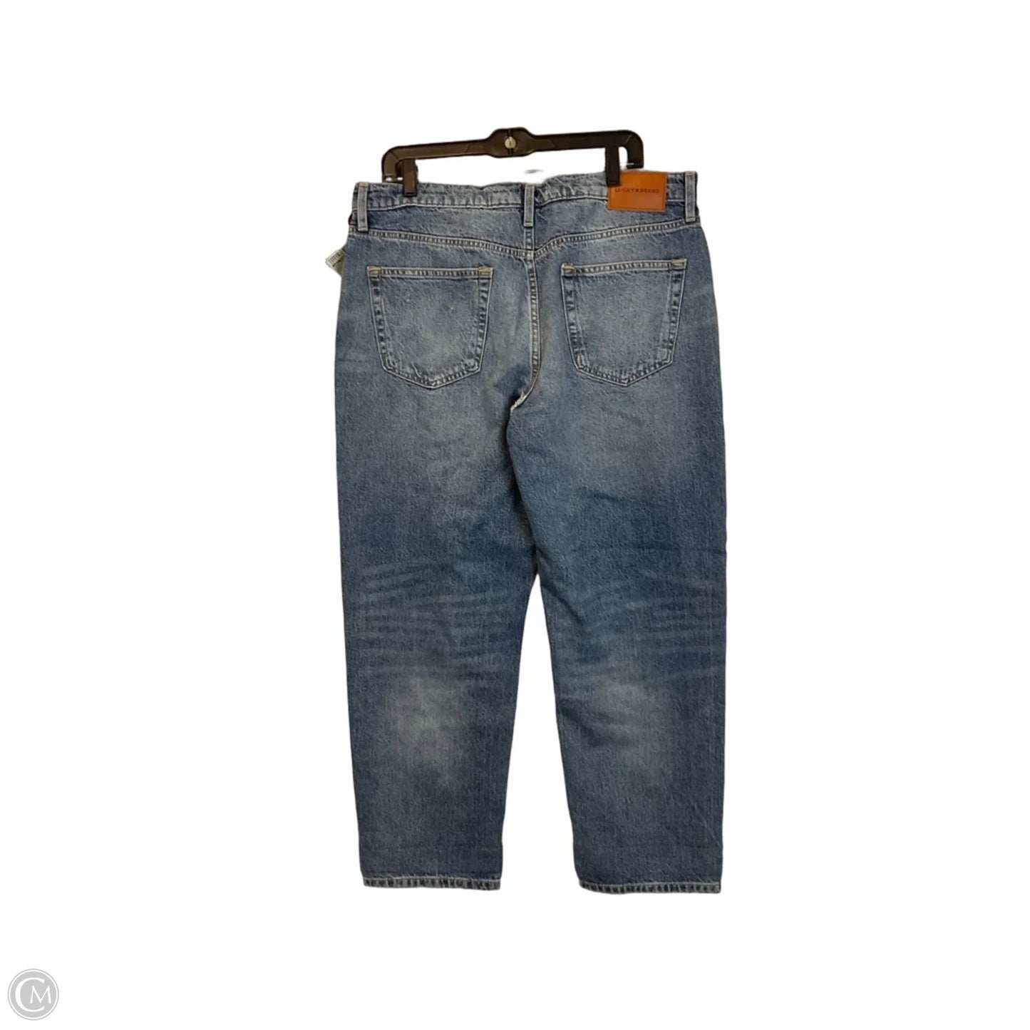 Jeans Straight By Lucky Brand In Blue Denim, Size: 14