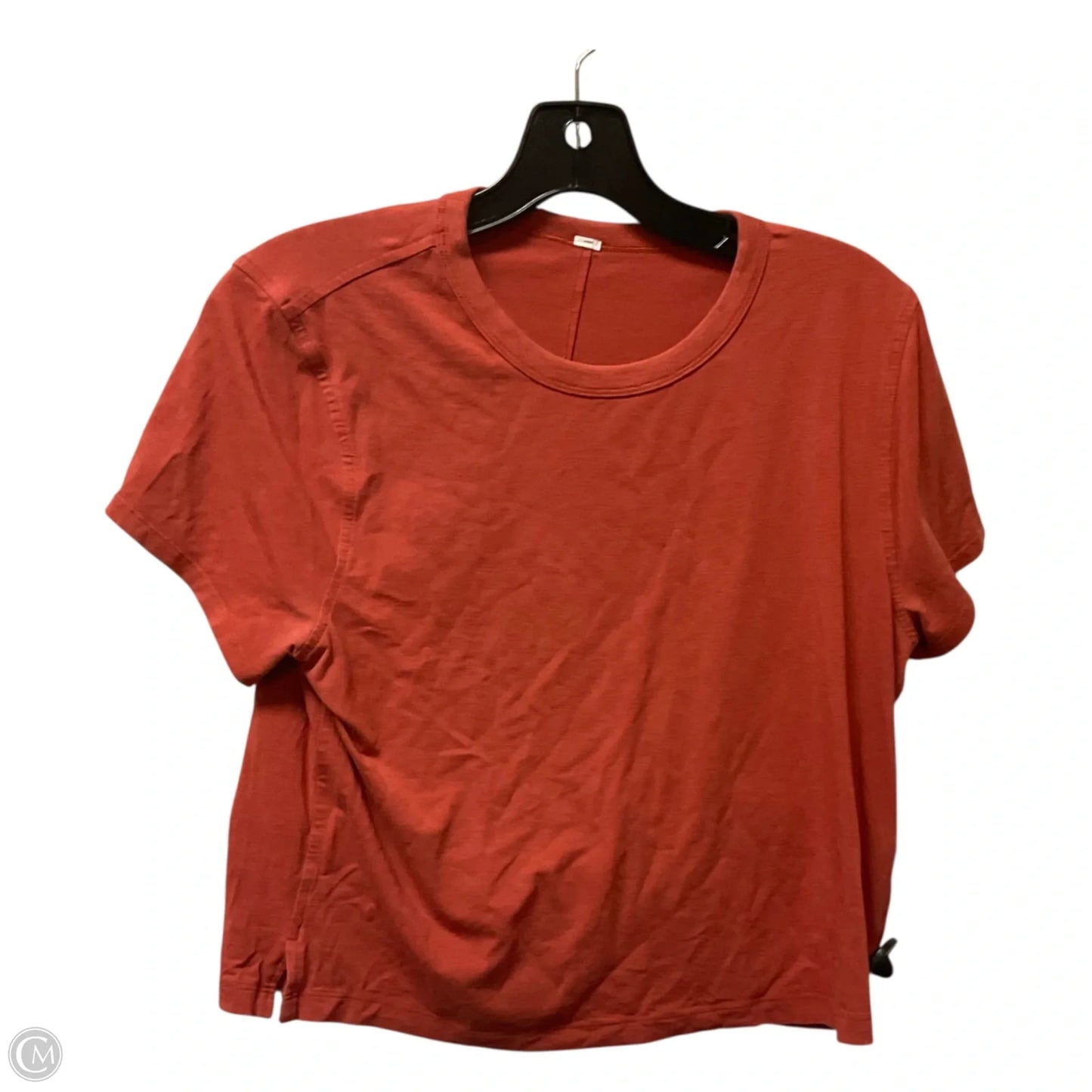 Top Short Sleeve Basic By Lululemon In Orange, Size: S