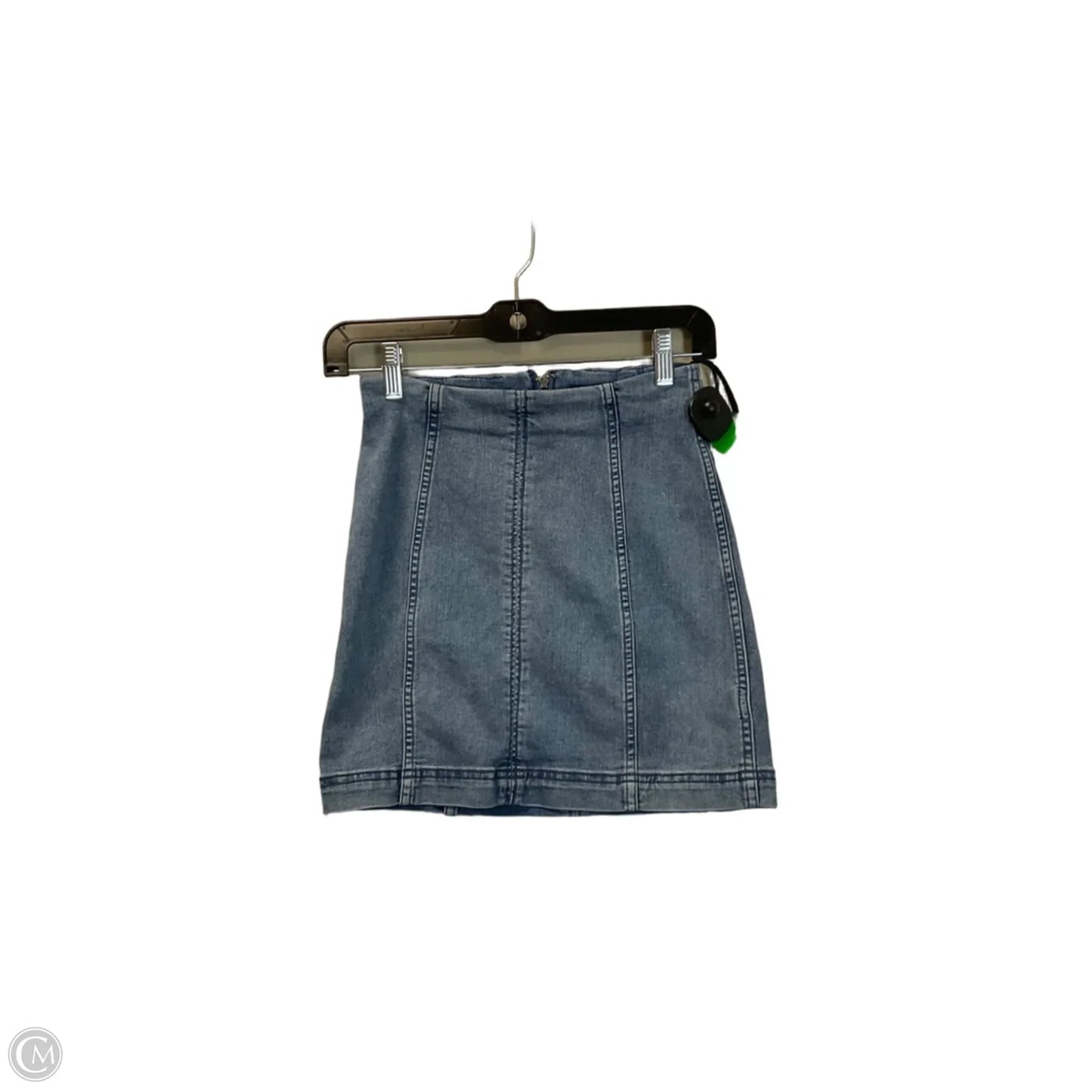 Skirt Mini & Short By Free People In Blue Denim, Size: 0