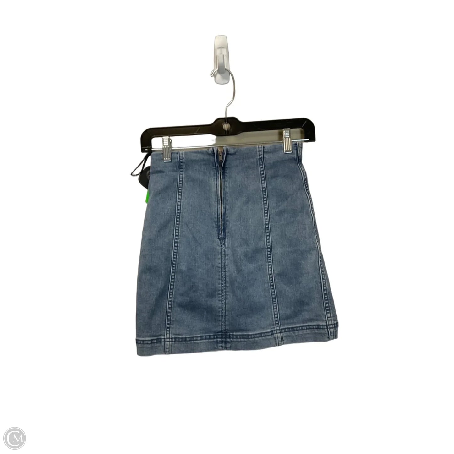 Skirt Mini & Short By Free People In Blue Denim, Size: 0