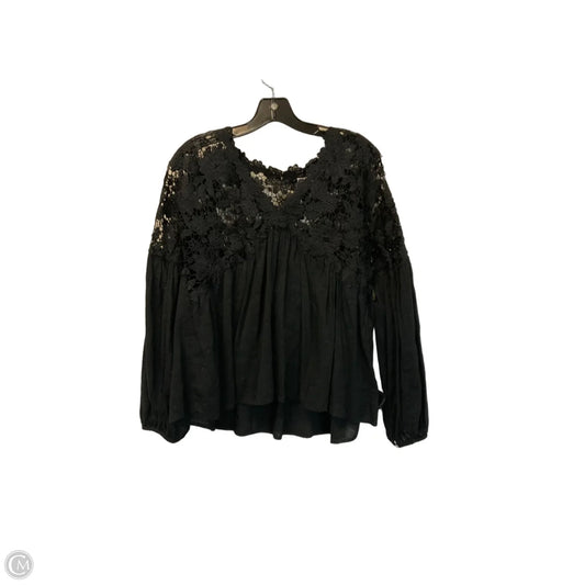 Top Long Sleeve By Free People In Black, Size: Xs