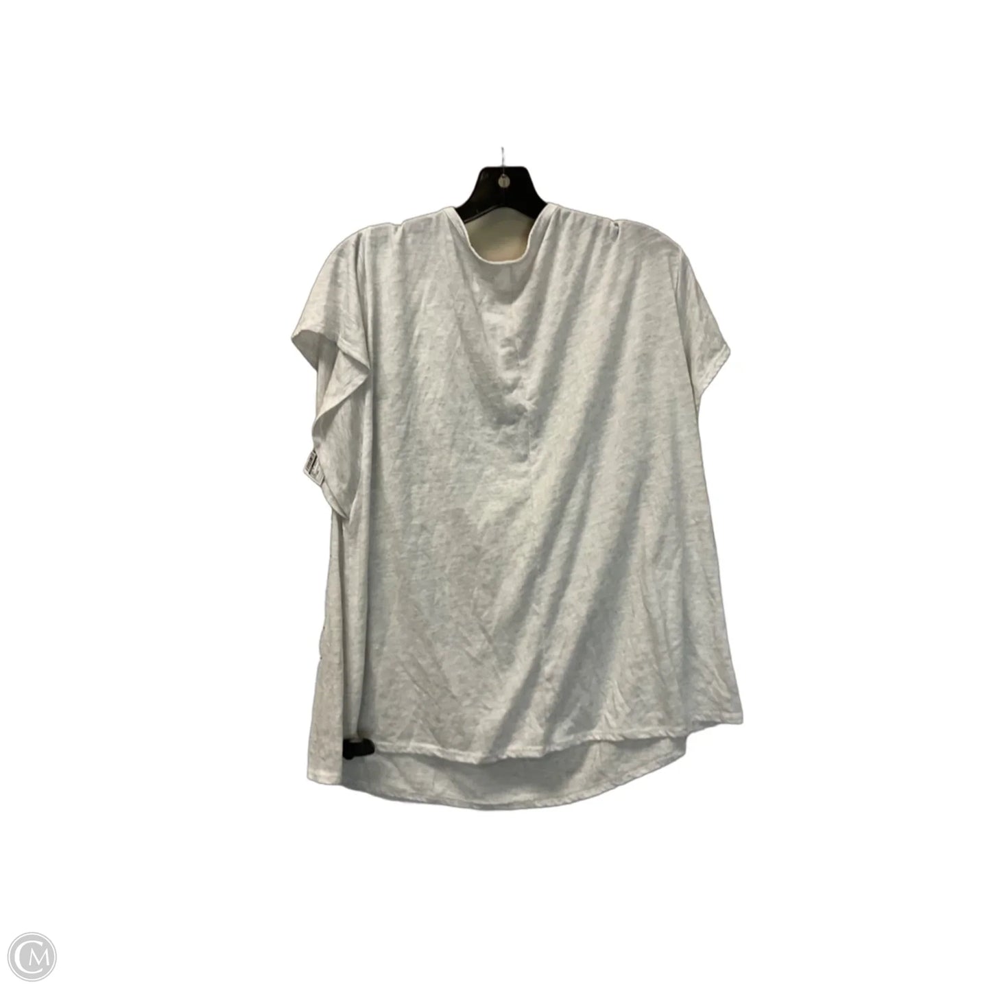 Top Short Sleeve Basic By Cato In Grey, Size: Xxl