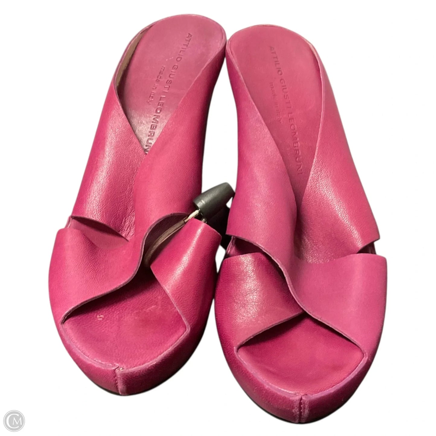 Sandals Heels Wedge By Cma In Pink, Size: 7