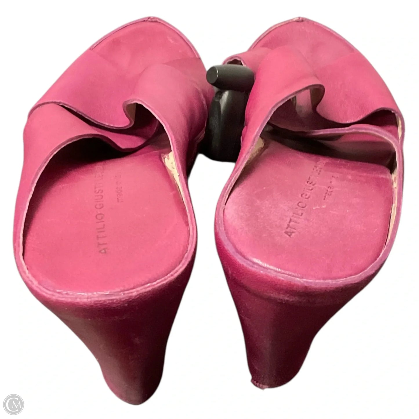 Sandals Heels Wedge By Cma In Pink, Size: 7