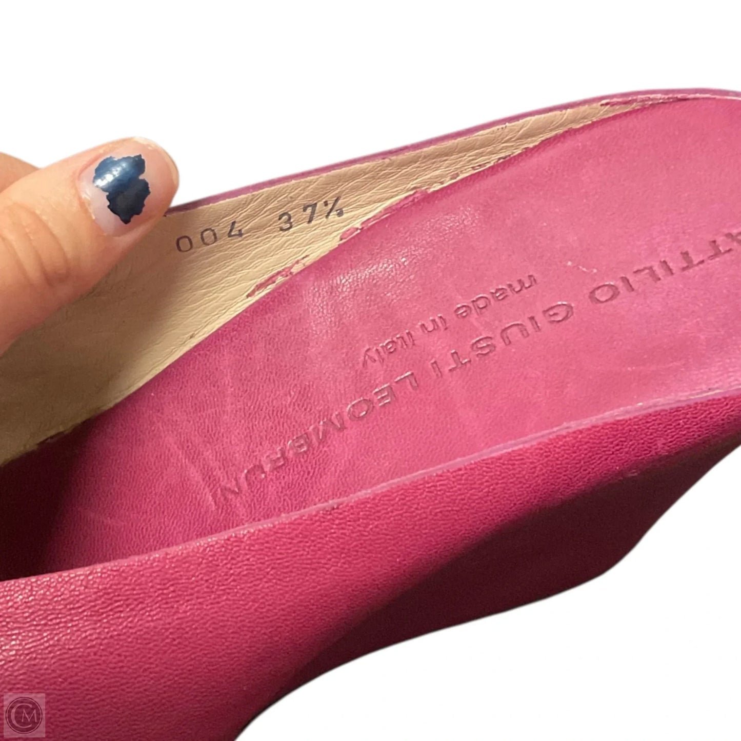 Sandals Heels Wedge By Cma In Pink, Size: 7