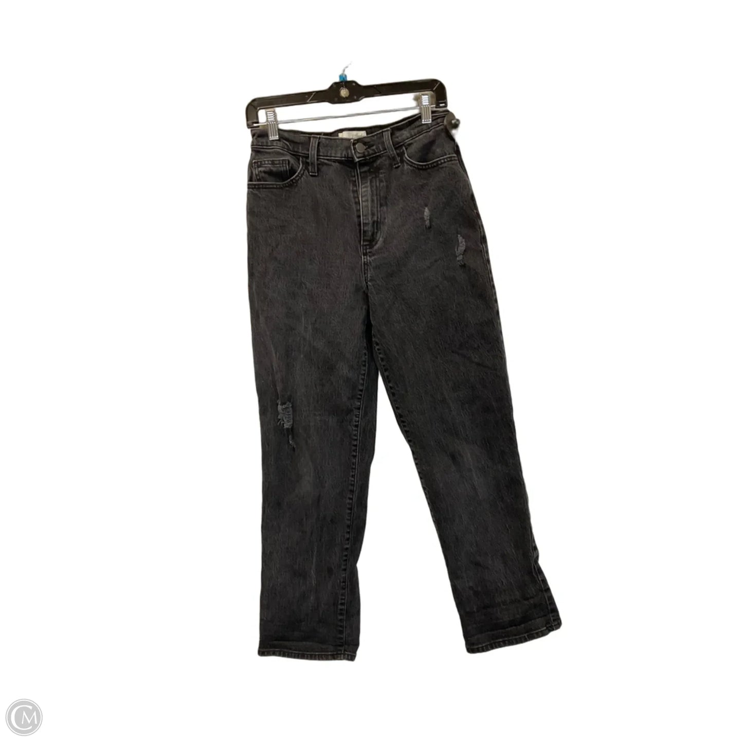 Jeans Straight By Universal Thread In Black Denim, Size: 6